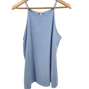Miami Tank‎ Top Women's Medium Blue Sleeveless Casual Summer Blouse